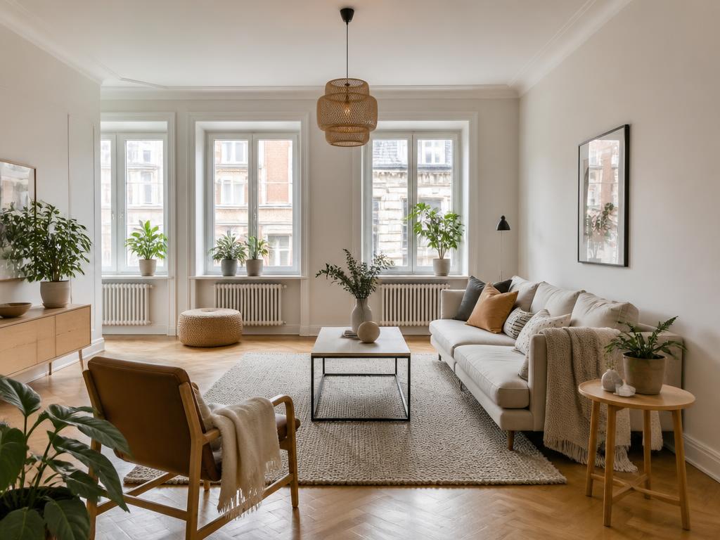 Interiörbild från exempelbostad – Solna, Stockholm